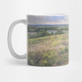 Golden Blooming Field Oil on Canvas Mug